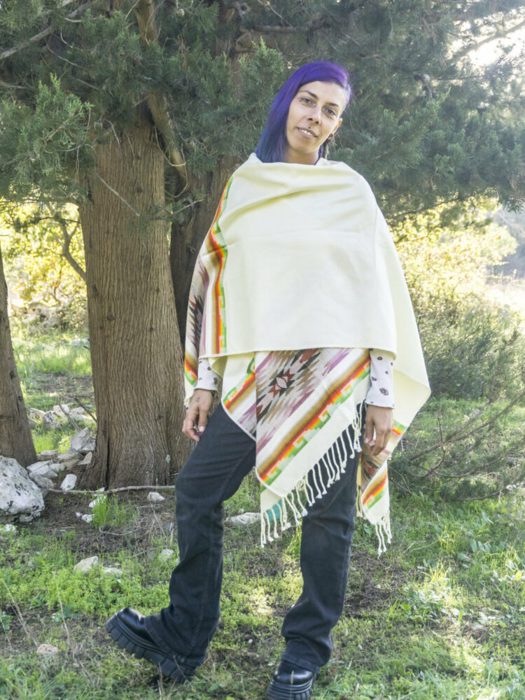 Light Poncho - White