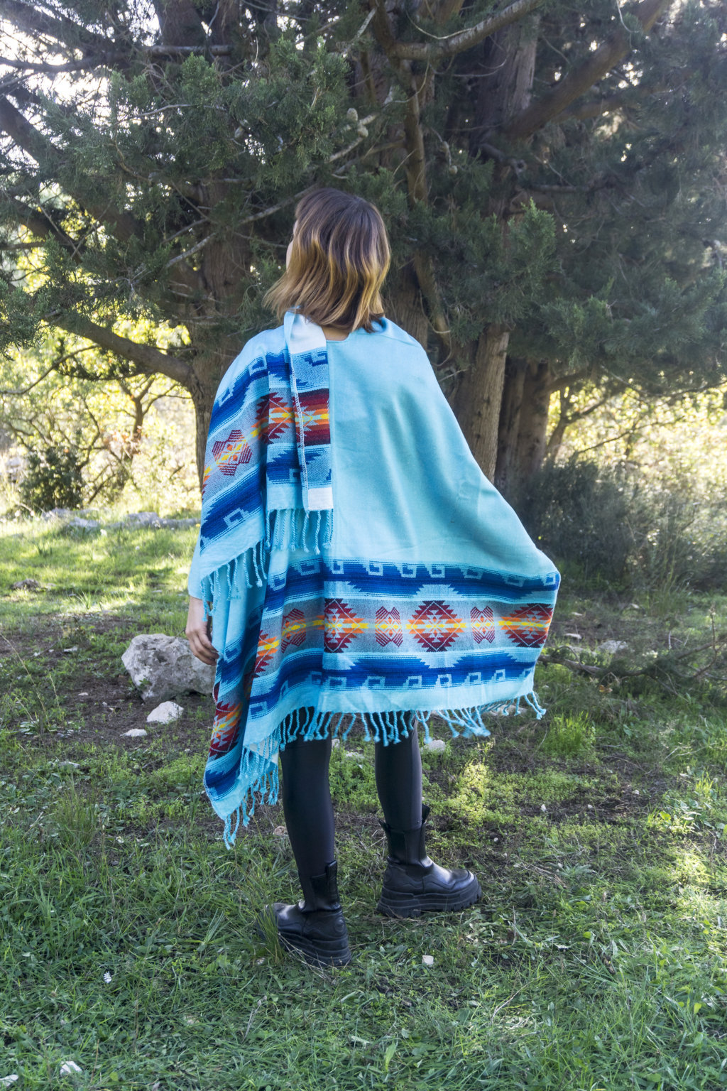 Light Poncho - Light Blue 7 Light Poncho - Light Blue - Image 7