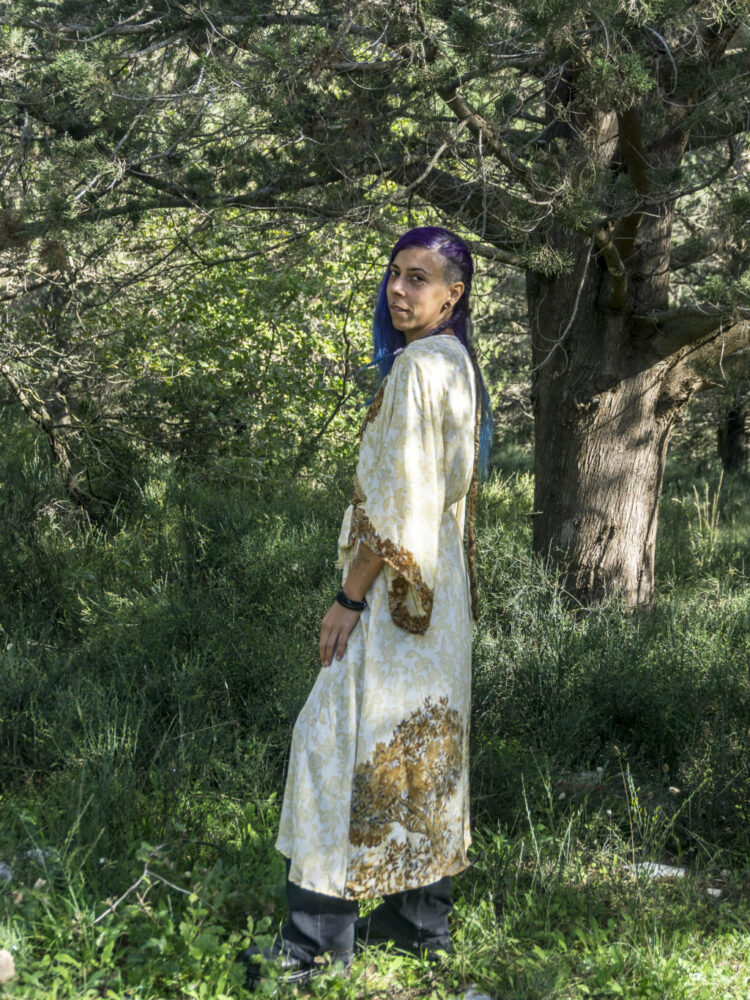 Long kimono featuring a smooth, elegant drape and refined craftsmanship, showcasing its lightweight texture and luxurious finish.