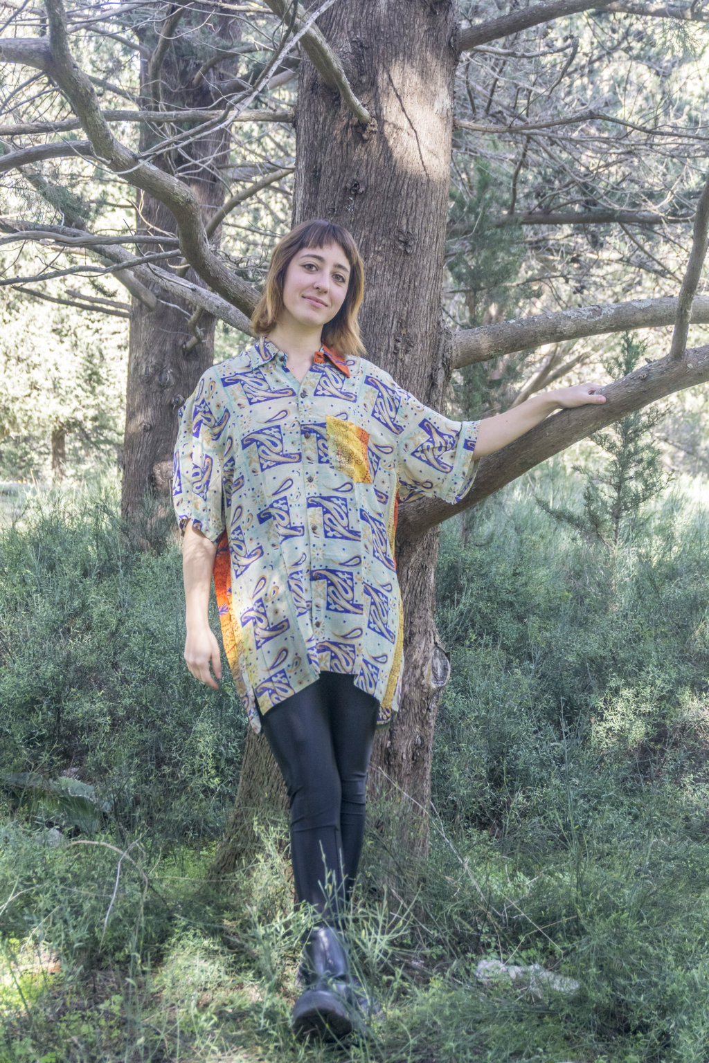Sun Fire - Size: XXXL 6 Silk Shirt