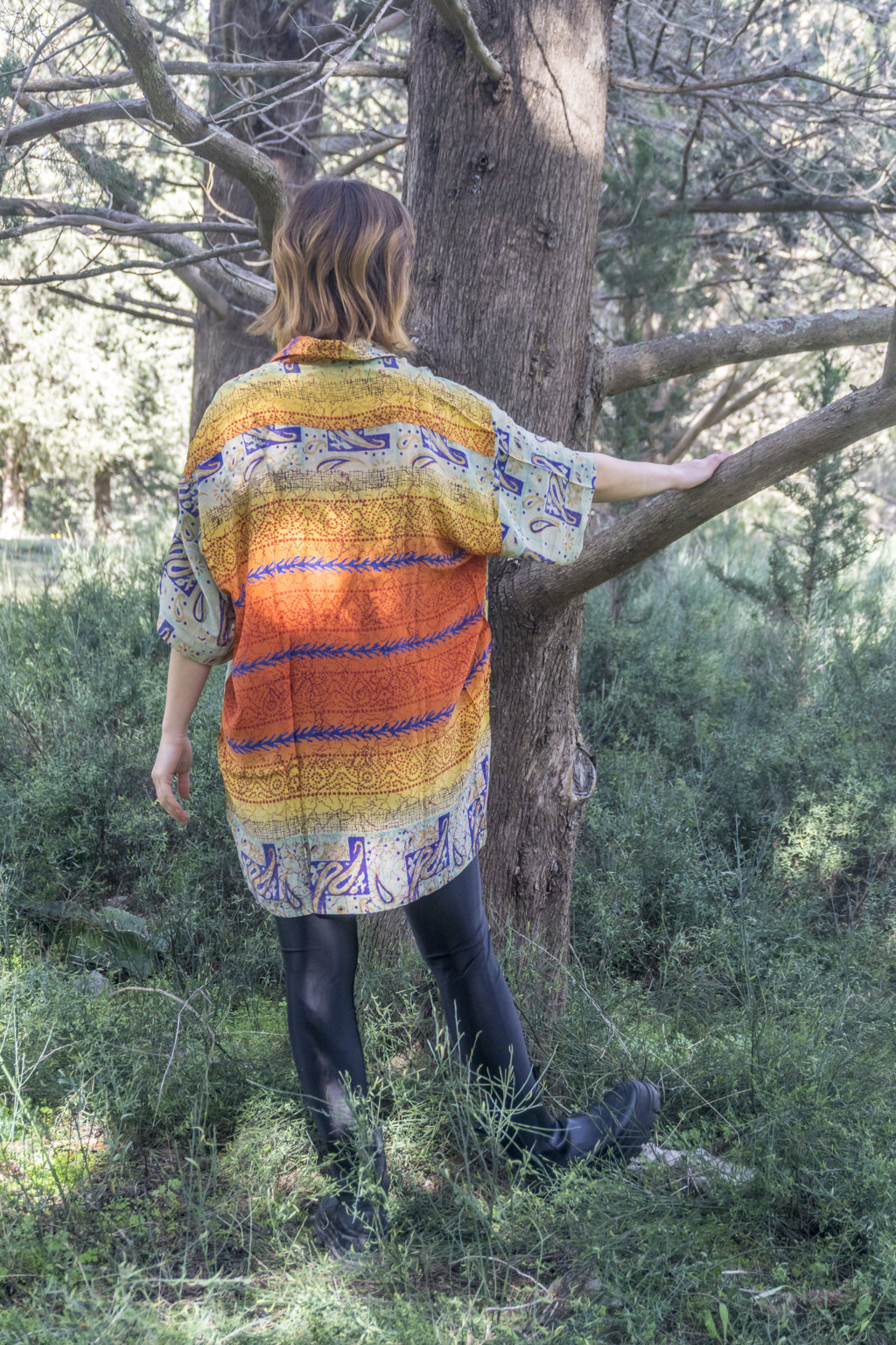 Sun Fire - Size: XXXL 8 Silk Shirt