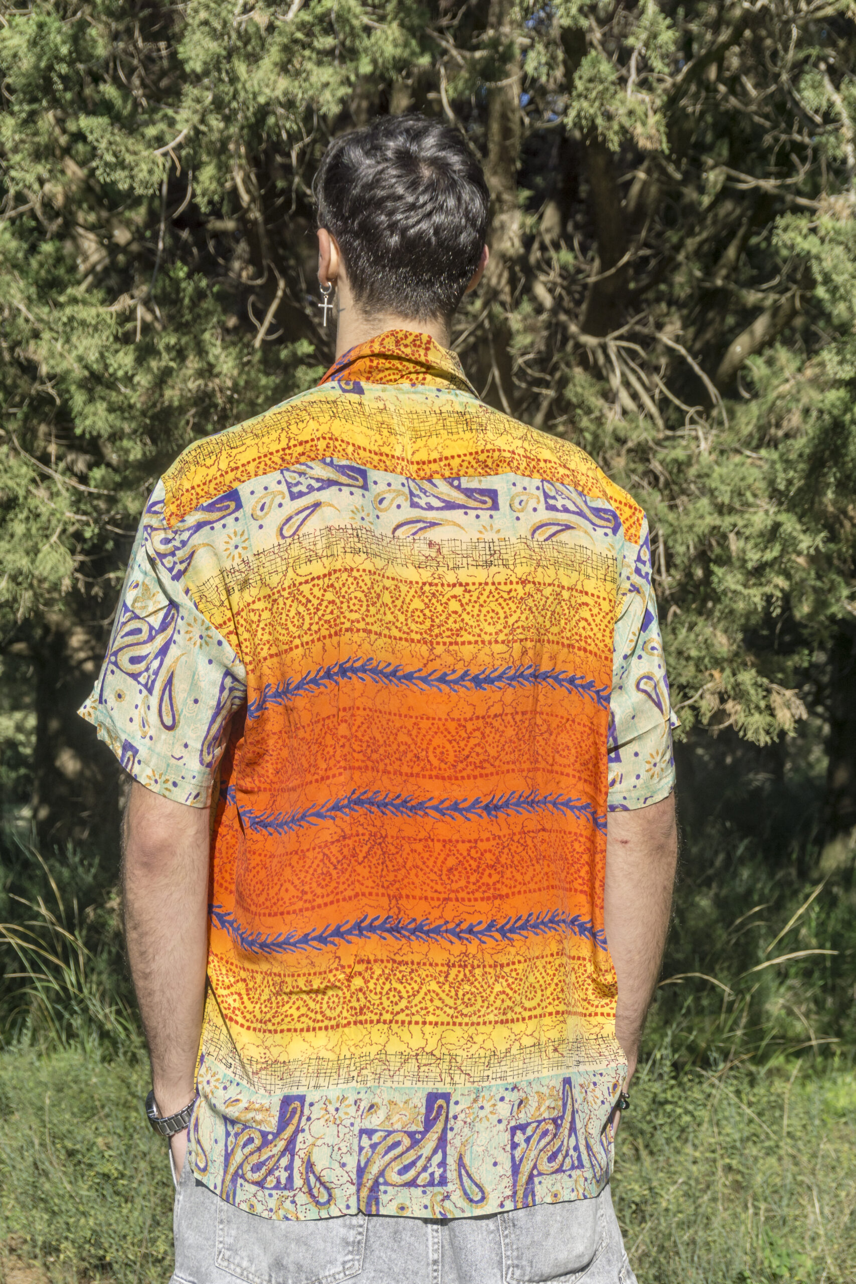 Sun Fire - Size: XXXL 7 Silk Shirt